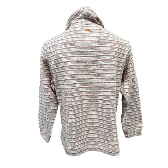 Tommy Bahama Men's Size Small North Beach Baja Hoodie Coconut Stripe - Picture 3 of 9